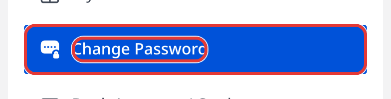 Change Password entry