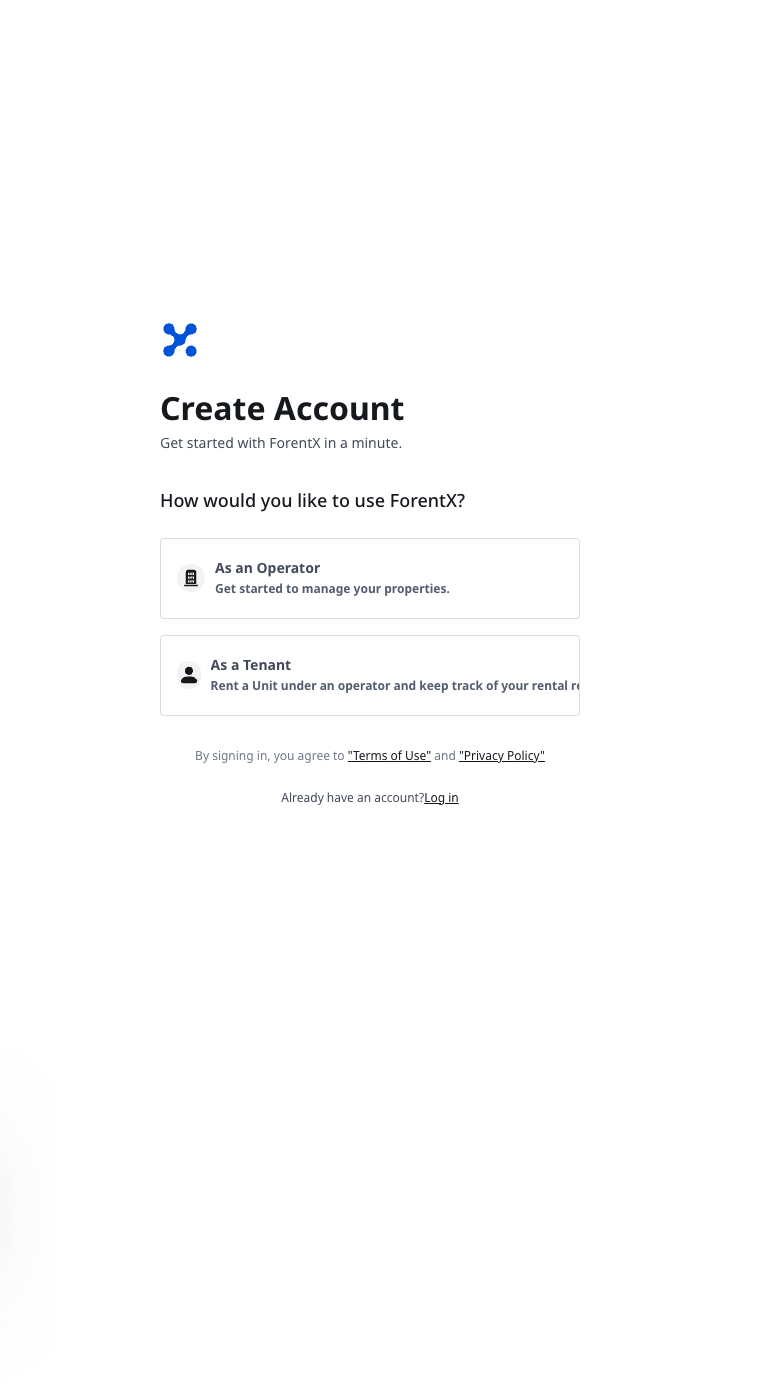 Register role selection