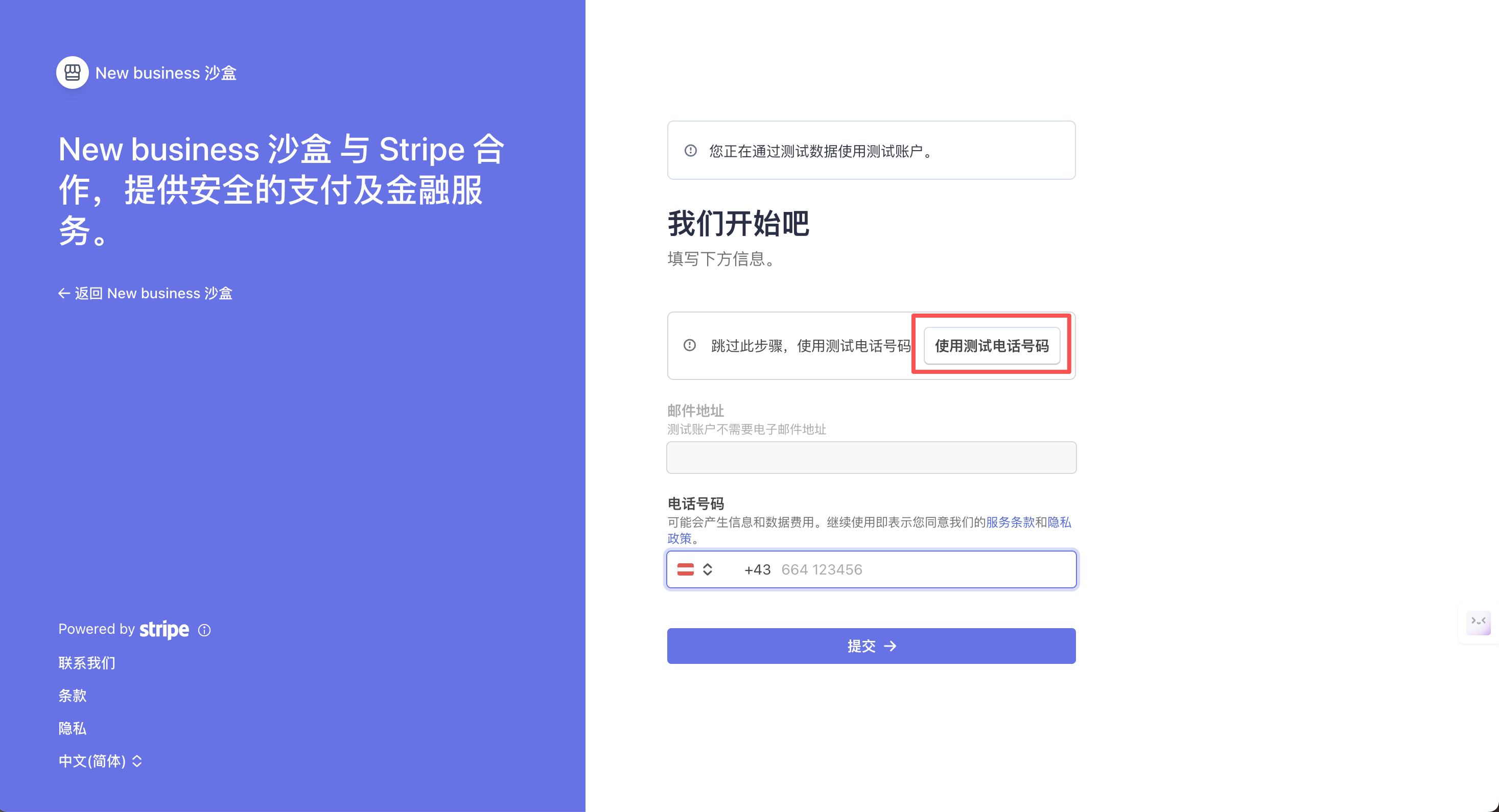Stripe 商家類型