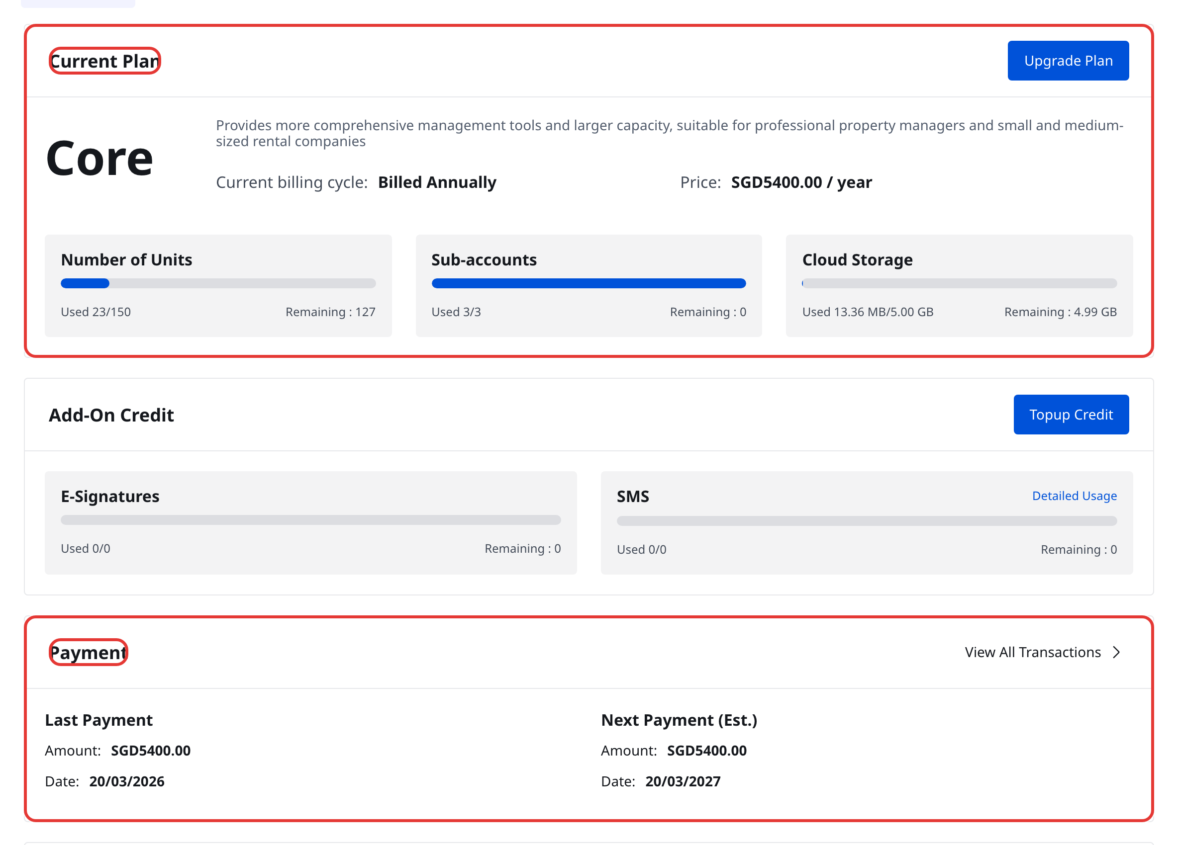 Subscription Overview
