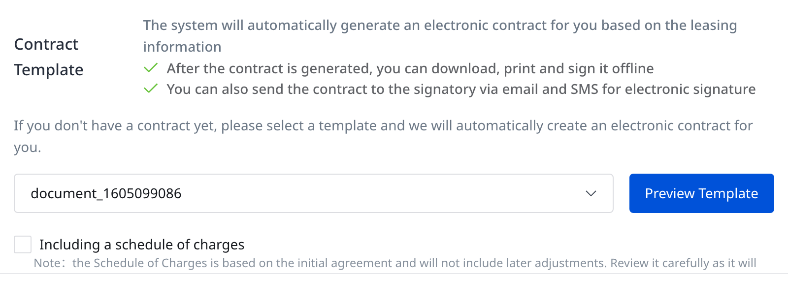 Web template settings in New Tenancy