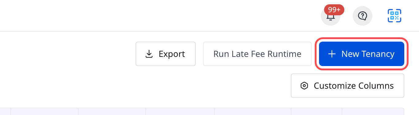 Web entry for a direct tenancy