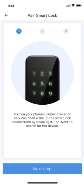 Choose the lock ID to bind