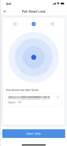 Complete the smart lock binding flow