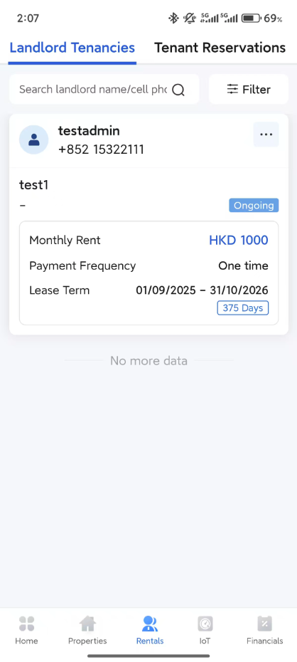 Configure property-level smart-lock rules in app