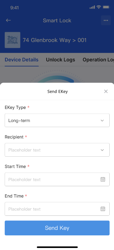 Continue the credential sending flow in app