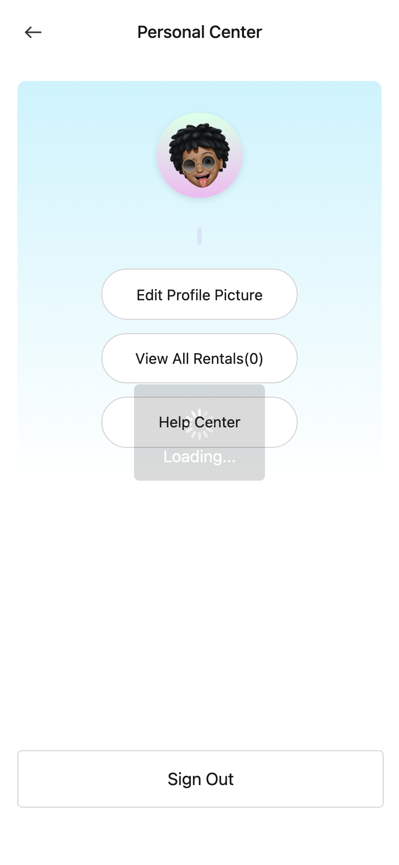 Tenant Personal Center