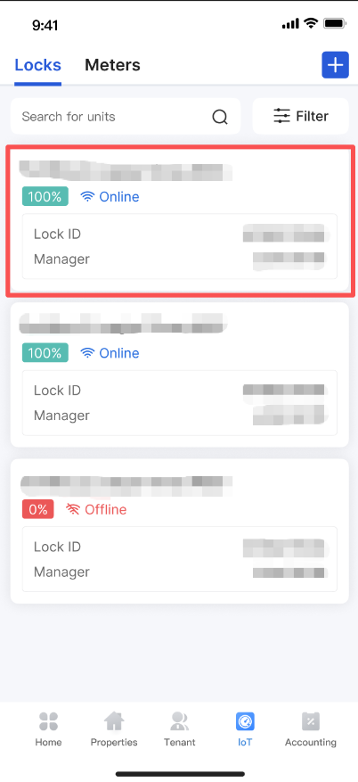 Review unlock logs and operation logs in Web